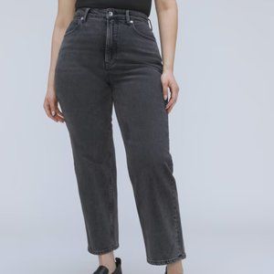 Everlane The Curvy Way-High Jean, washed black, size 26